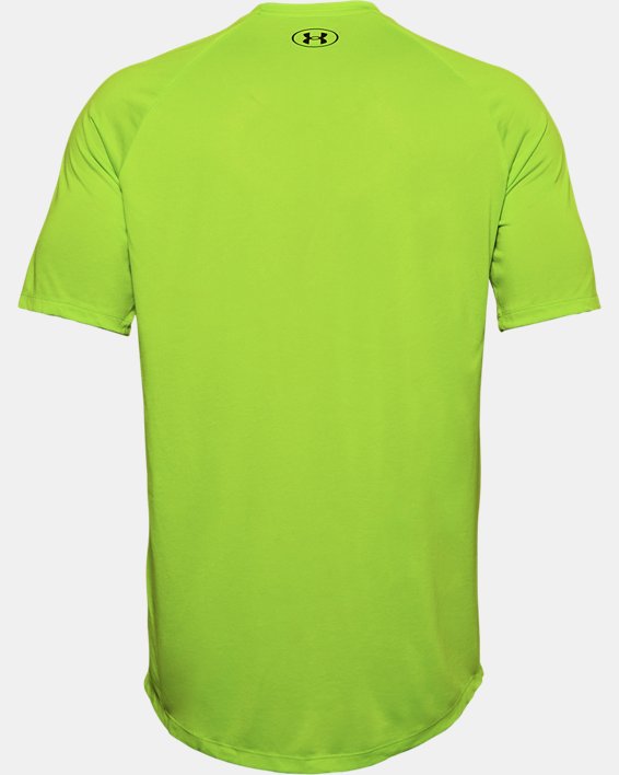 Men's UA Tech™ Triple Logo Short Sleeve, Green, pdpMainDesktop image number 5